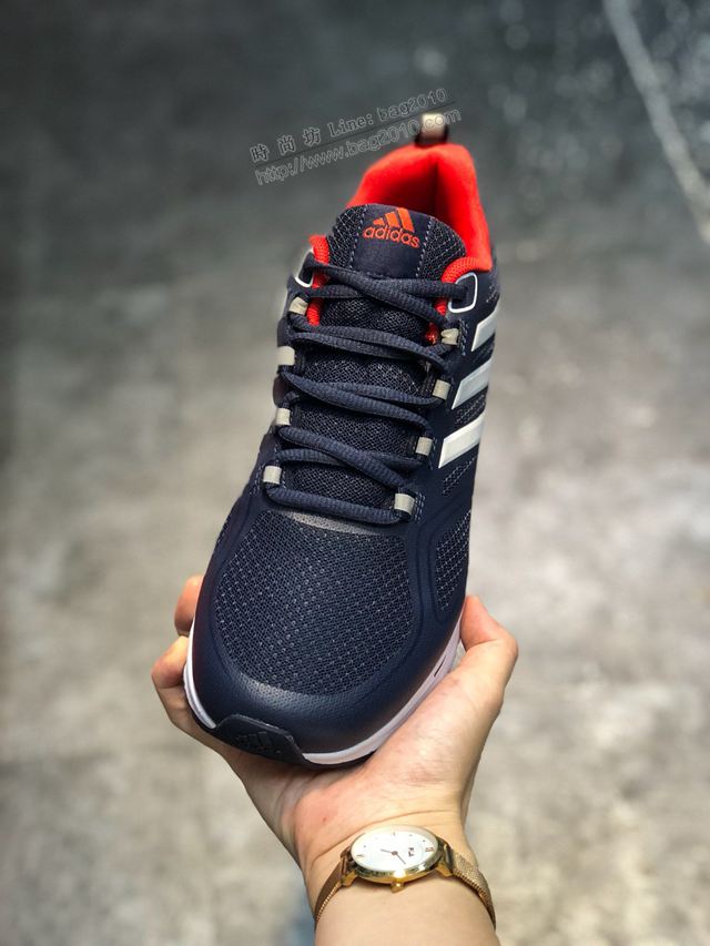 Adidas男鞋 阿迪達斯2019秋季新款 網面輕便運動休閒男跑步鞋  hdx13257